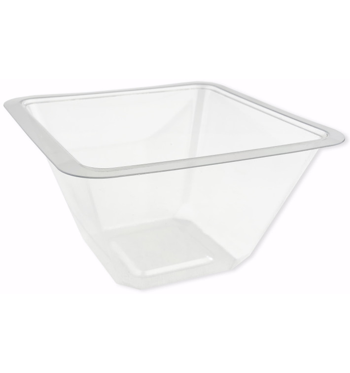 Tigela de Plastico PET Termosoldaveis 375ml 120x120x70mm (50 Uds) Tigela de Plastico PET Termosoldaveis 375ml 120x120x70mm (50 Uds)