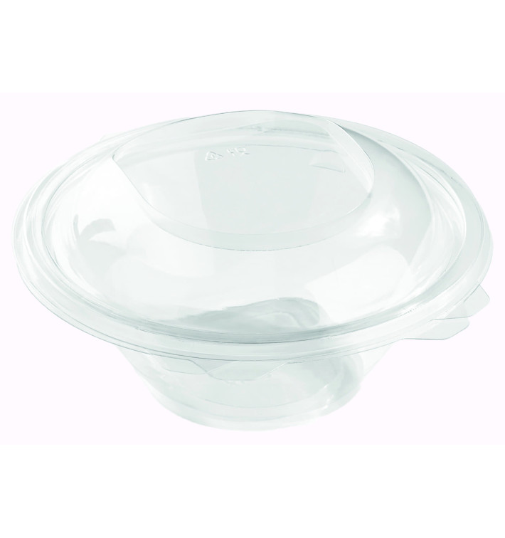 Tigela Plastico Redondo Tampa Bisagra PET 600ml (200 Uds) Tigela Plastico Redondo Tampa Bisagra PET 600ml (200 Uds)