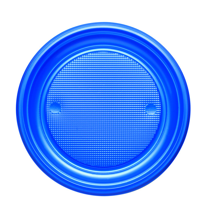 Prato Plastico PS Raso Azul Escuro Ø170mm (1100 Unidades) Prato Plastico PS Raso Azul Escuro Ø170mm (1100 Unidades)