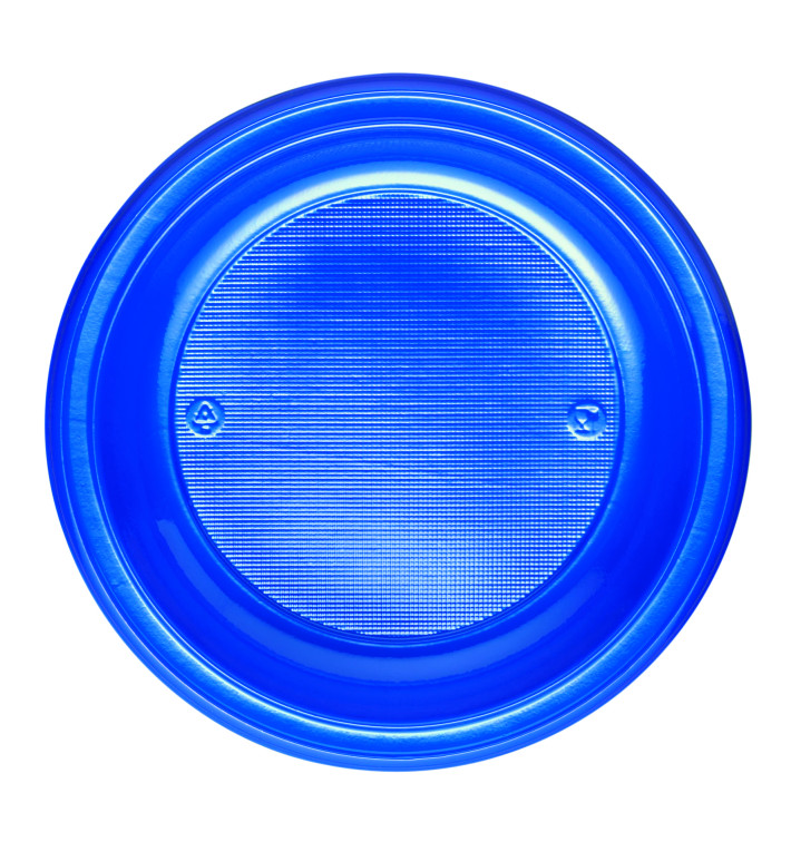 Prato Plastico PS Fundo Azul Escuro Ø220mm (30 Unidades) Prato Plastico PS Fundo Azul Escuro Ø220mm (30 Unidades)