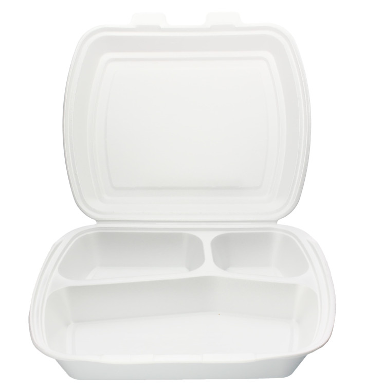 Embalagem Foam PortaMenus 3 Compartimientos (250 Uds) Embalagem Foam PortaMenus 3 Compartimientos (250 Uds)