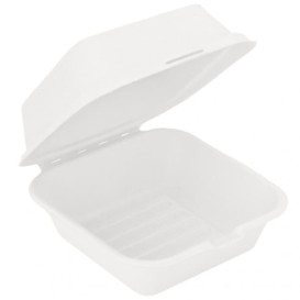 Embalagem Cana-de-açúcar Branco 152x152x84 mm (600Uds)