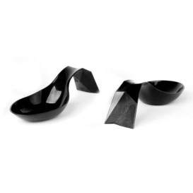 Colher Degustação Bon Ton Preto 116x29mm (500 Uds)