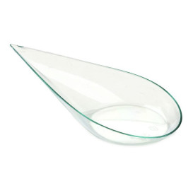 Colher Plastico Degustação Asa em Ponta "Water Green" 5x10cm (200 Uds)