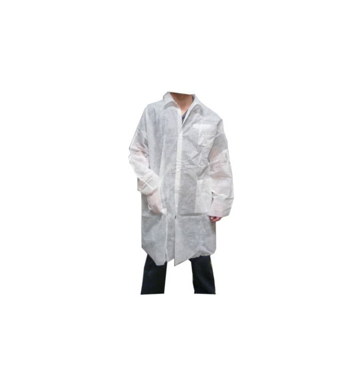 Bata Industria TST PP Velcro e Com Bolsos Branco XL Bata Industria TST PP Velcro e Com Bolsos Branco XL