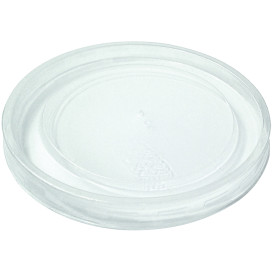 Tampa Plana Fechada rPET Cristal Ø4,5cm (250 Uds)