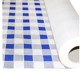 Toalha Papel Rolo Quadros Azules 1x100m 40g (6 Uds)
