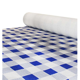 Toalha Papel Rolo Quadros Azules 1x100m 40g (6 Uds)