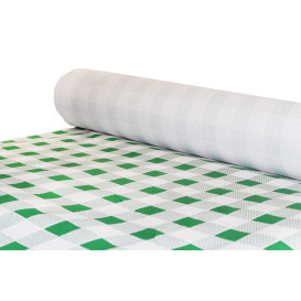 Toalha Papel Rolo Quadros Verdes 1x100m 40g (6 Uds)
