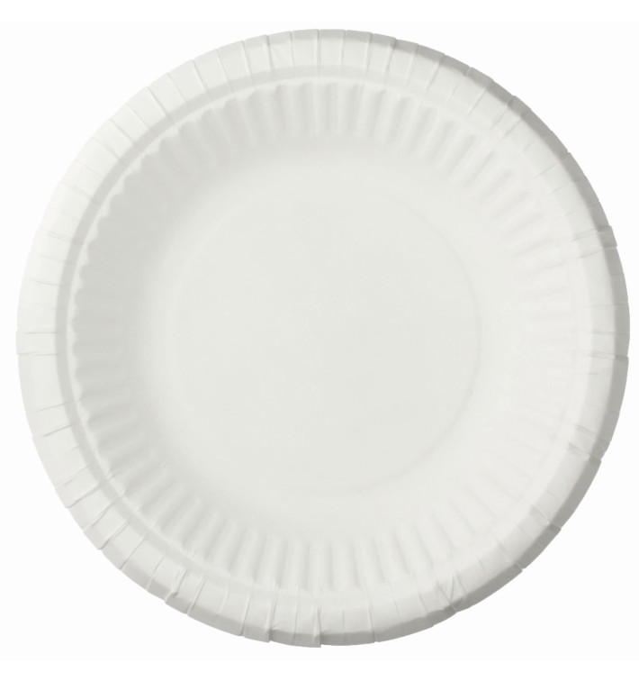 Prato Fundo de Papel Branco Ø19 cm (50 Unidades) Prato Fundo de Papel Branco Ø19 cm (50 Unidades)