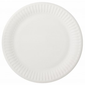 Prato de Papel Branco Ø15 cm (100 Unidades)