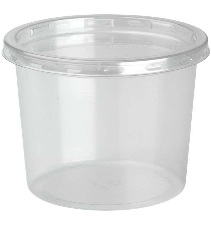 Embalagem Plastico rPET DeliLite con Tampa 13,2 Oz/374ml (50 Uds) Embalagem Plastico rPET DeliLite con Tampa 13,2 Oz/374ml (50 Uds)