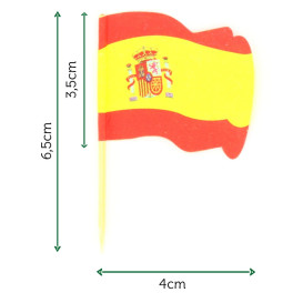 Pick Bandeira "Espanha" 65mm (14.400 Uds)