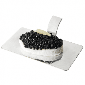 Prato Degustação Retangular Asa Prateado 10x5,5cm (18 Uds)