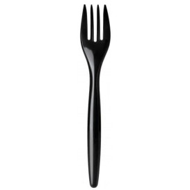 Garfo Plastico  Luxury Preto 175mm (2.000 Uds)