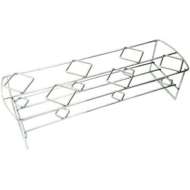 Cesta Apresentaçao de Aço 6C 45x14x10,8cm (16 Uds)