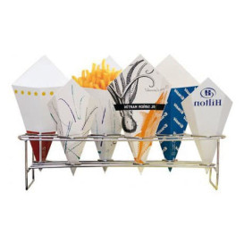 Cesta Apresentaçao de Aço 6C 45x14x10,8cm (16 Uds)