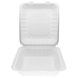 Embalagem Cana-de-açúcar Branco 20x18x5cm (50 Uds)