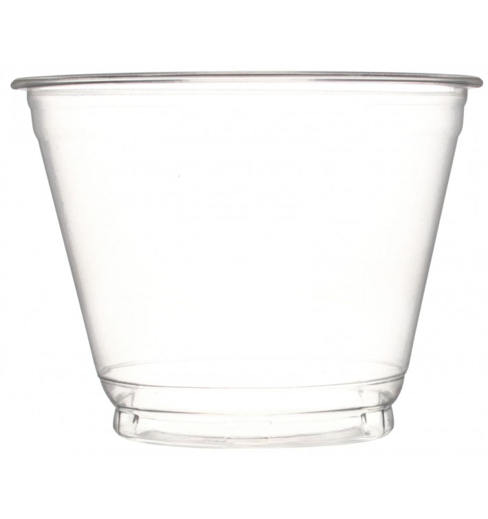 Taça de Plastico PET Cristal 270ml Ø9,3cm (50 Uds)
