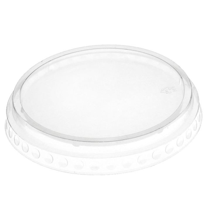 Tampa Plana Fechada PET Cristal Ø9,5cm (112 Uds) Tampa Plana Fechada PET Cristal Ø9,5cm (112 Uds)