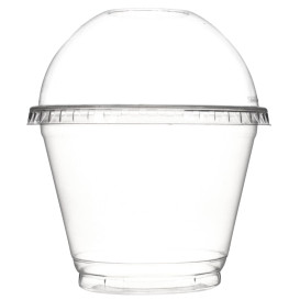Tampa Cúpula Fechada PET Cristal Ø9,3cm (100 Uds)