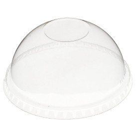 Tampa Cúpula Fechada PET Cristal Ø9,3cm (1000 Uds)