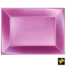Bandeja de Plastico Pêssego Nice Pearl PP 345x230mm (6 Uds)
