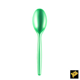 Colher de Plástico Easy PS Tiffany Perle 185mm (500 Uds)