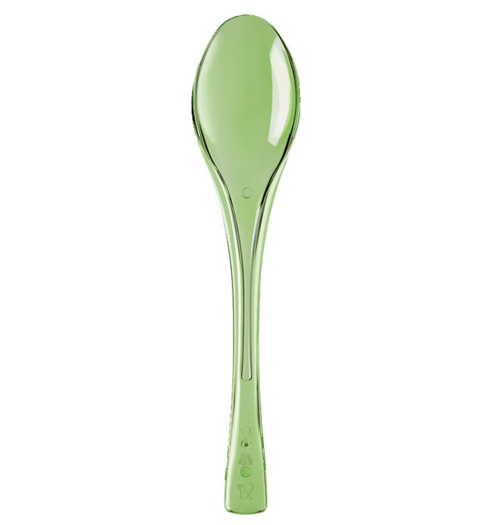 Colher de Plástico Fly Verde Lima Transp. 145mm (3000 Uds) Colher de Plástico Fly Verde Lima Transp. 145mm (3000 Uds)