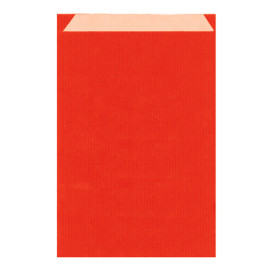 Saco de Papel Kraft Vermelho 26+9x38cm (125 Unidades)