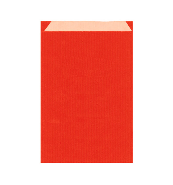 Saco de Papel Kraft Vermelho 26+9x38cm (125 Unidades) Saco de Papel Kraft Vermelho 26+9x38cm (125 Unidades)