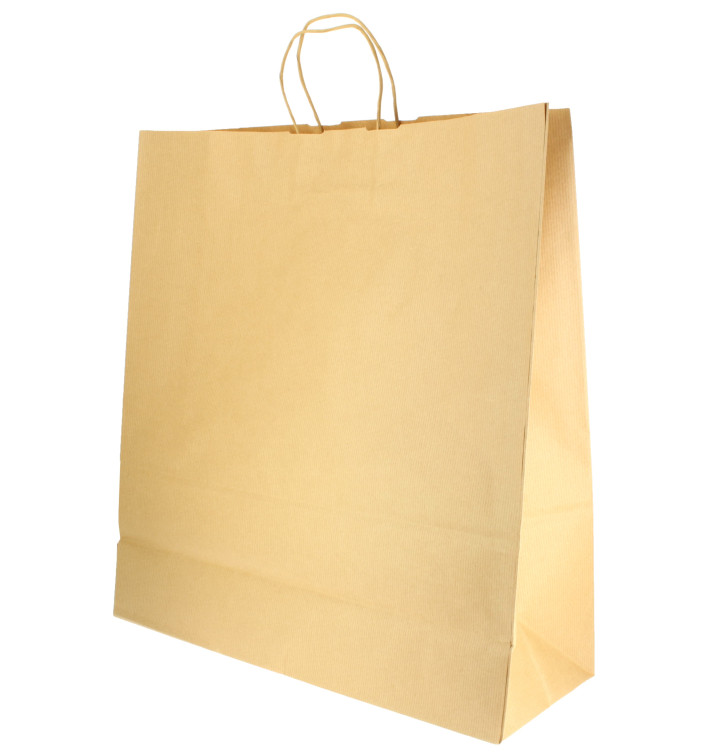 Saco Papel Kraft Asas 100g 46x16x49cm (50 Uds) Saco Papel Kraft Asas 100g 46x16x49cm (50 Uds)
