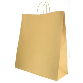 Saco Papel Kraft Hawanna Asas 100g 46x16x49cm (200 Uds)