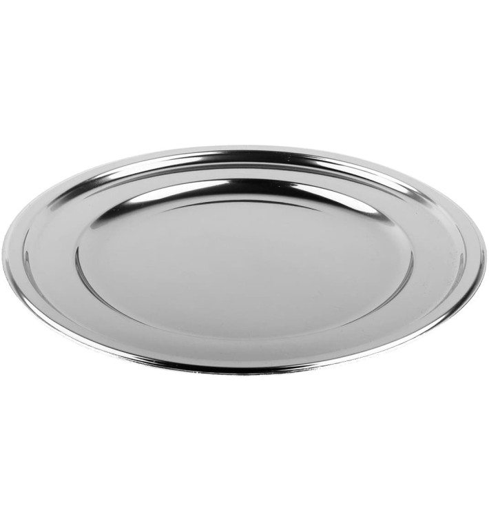 BaixoPrato Plastico Redondo Prata 30 cm (50 Uds) BaixoPrato Plastico Redondo Prata 30 cm (50 Uds)