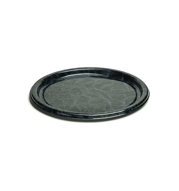Prato Plastico Redondo Marmore 18cm (250 Uds) Prato Plastico Redondo Marmore 18cm (250 Uds)