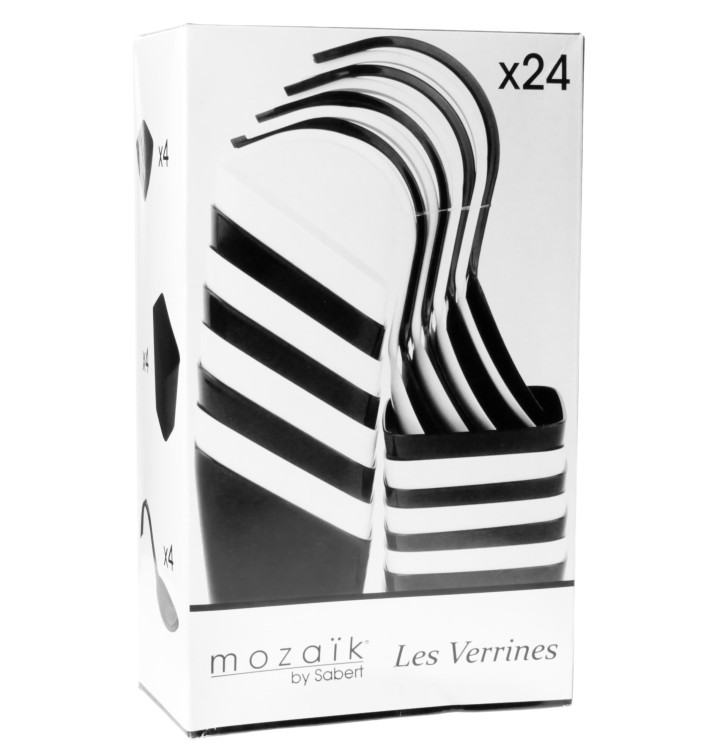 Kit Acessórios Catering Branco e Preto 24 Uds (12 Kits) Kit Acessórios Catering Branco e Preto 24 Uds (12 Kits)