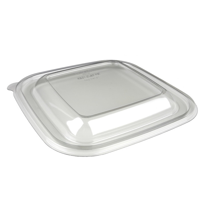 Tampa de Plastico PET para Tigela 120x120x70mm (300 Uds) Tampa de Plastico PET para Tigela 120x120x70mm (300 Uds)