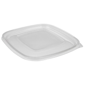 Tampa Plana de Plastico para Tigela PET 190x190mm (50 Uds)