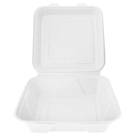 Embalagem Cana-de-açúcar 235x235x78mm (50 Uds)