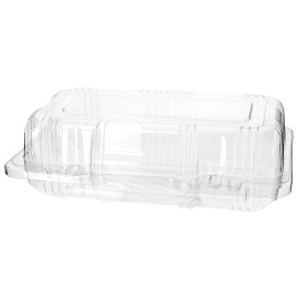 Embalagem Tampa Bisagra PET Pasteleria 18x9,5x6cm (220 Uds)