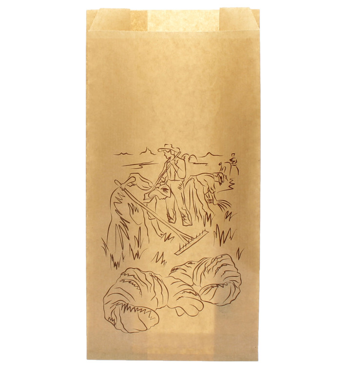 Saco de Papel "Siega" Kraft 18+7x50cm (100 Unidades) Saco de Papel "Siega" Kraft 18+7x50cm (100 Unidades)
