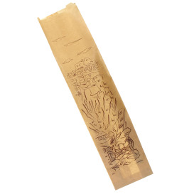 Saco de Papel "Siega" Kraft 12+6x58cm (250 Unidades)