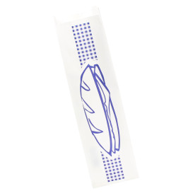 Saco de Papel Sanduiche Azul  9+5x32 cm (250 Uds)