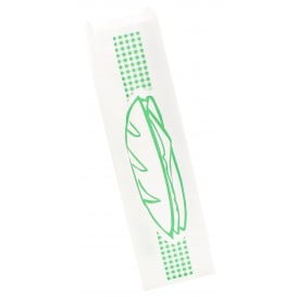 Saco de Papel Sanduiche Verde 9+5x32cm (1000 Uds)