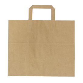 Saco Papel Kraft Asas 70g 32+20x23cm (50 Uds)