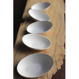 Tigela da cana-de-açúcar Branco  8x5cm (300 Uds)