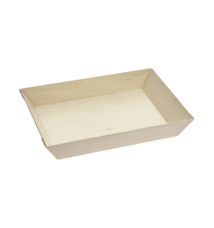 Bandeja de Madeira 18x13x2,8cm 500ml (100 Uds) Bandeja de Madeira 18x13x2,8cm 500ml (100 Uds)