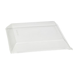 Tampa Pastico PET Transparente 23x23cm (25 Uds)