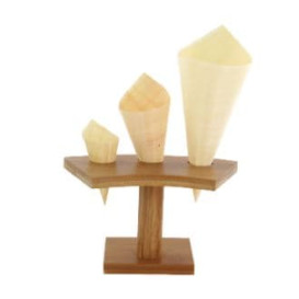 Stand de Bambu para 3 Cones (10 Uds)