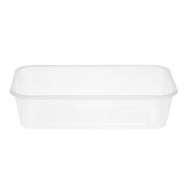 Embalagens Platico Rectangular Transp. 500ml (500 Uds)